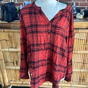 Universal Thread half buttons long sleeve dress shirt